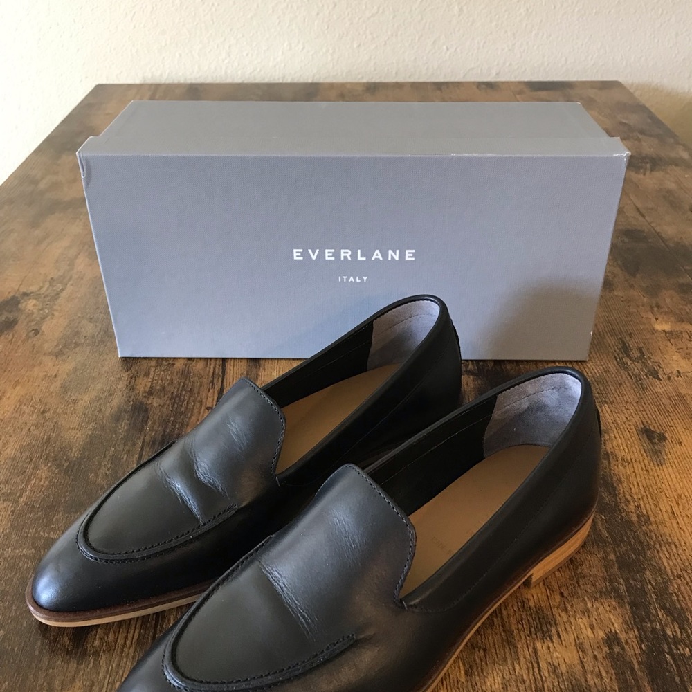 Everlane Black Leather Modern Loafer - New, size 6 - Picture 8 of 11